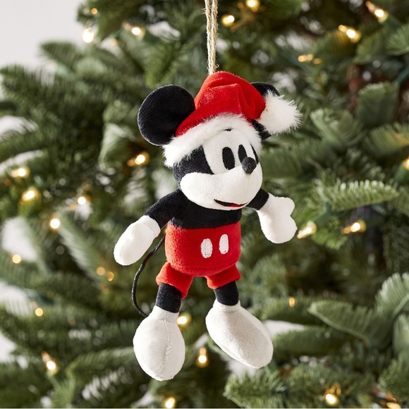 Pottery Barn Kids Disney Mickey Mouse & Minnie Mouse Plush Ornaments- Set of Two - Picture 2 of 10